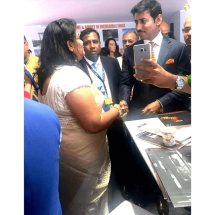 With Colonel Rajyavardhan Singh Rathore at Cannes