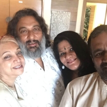 With Dr. M M Alex, Asha Puthli and Director Anil