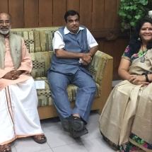 With Ex Minister Alphons Kannanthanam and Honourable Nitin gadkari