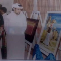 With H H Sultan Sooud Al-Qassemi in my exhibition in Dubai